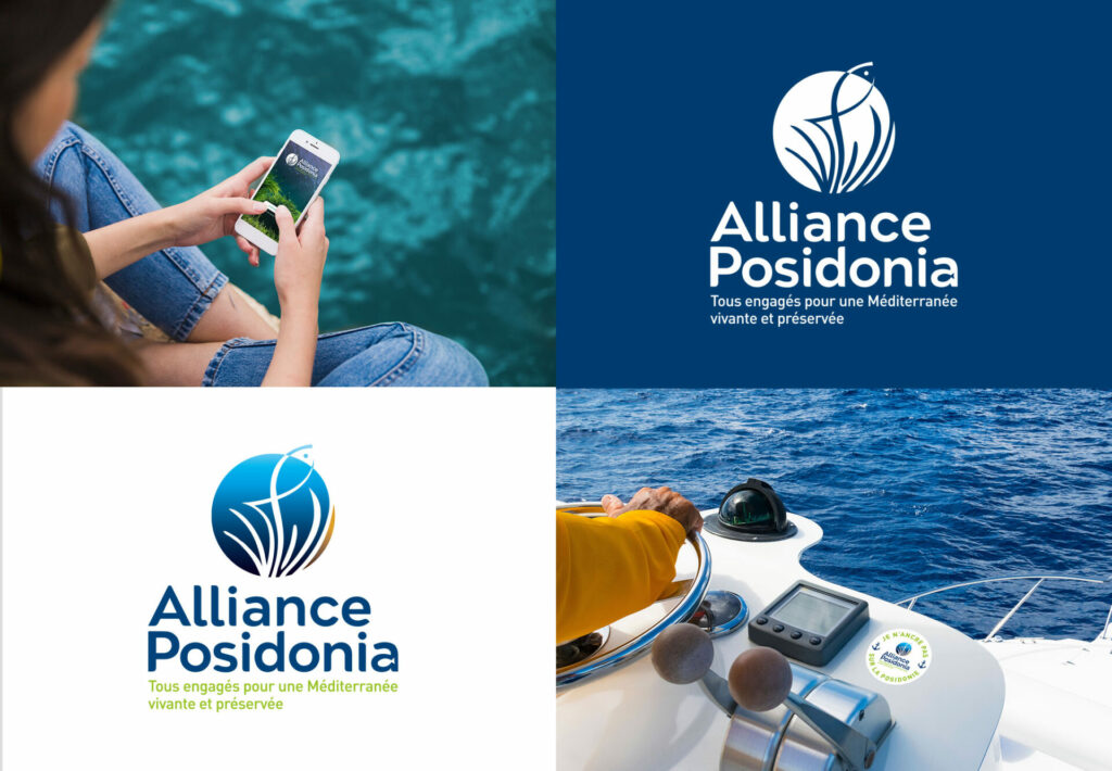 ©Markedia - Alliance Posidonia Secrétariat d'Etat charge de la Mer - Conception graphique - Logotype